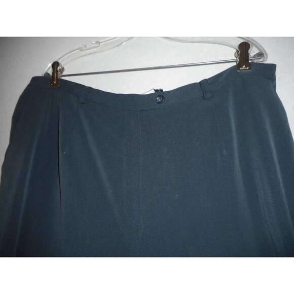 Sag Harbor Woman Size 22W Blue Grey wide leg Pants - Picture 2 of 5
